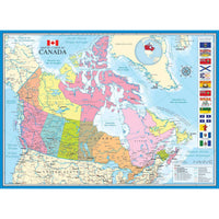 Map of Canada 1000 Piece Jigsaw Puzzle Eurographics