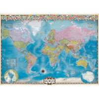 Map of the World 1000 Piece Jigsaw Puzzle Eurographics - BIG FRENCHIES