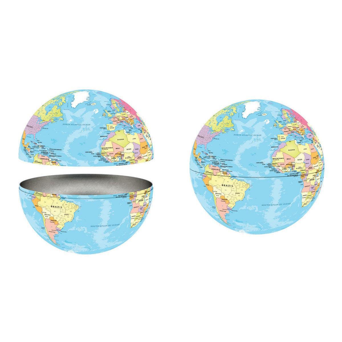 Map of the World 550 Piece Jigsaw Puzzle in Tin Eurographics - BIG FRENCHIES