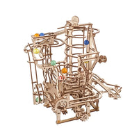 Marble Run Spiral Hoist 3D Wood Model Kit UGEARS