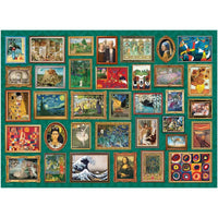 Masterpieces Collage Green 1000 Piece Jigsaw Puzzle Eurographics