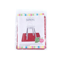 Solid Cranberry Minimalist Splash Mat - A Waterproof Catch-All for Highchair Spills and More! - BIG FRENCHIES