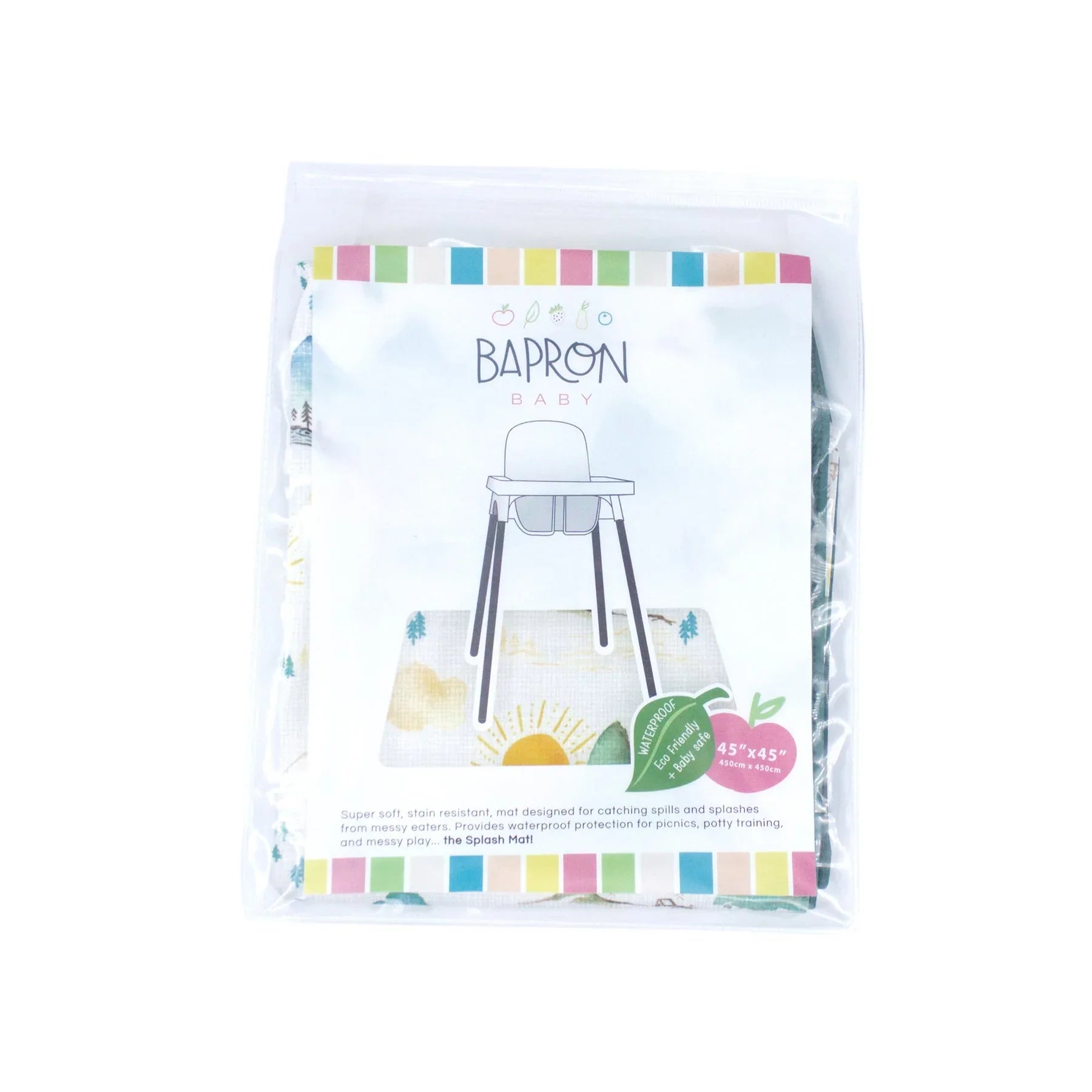Mountain Mist Splash Mat - A Waterproof Catch-All for Highchair Spills and More! - BIG FRENCHIES