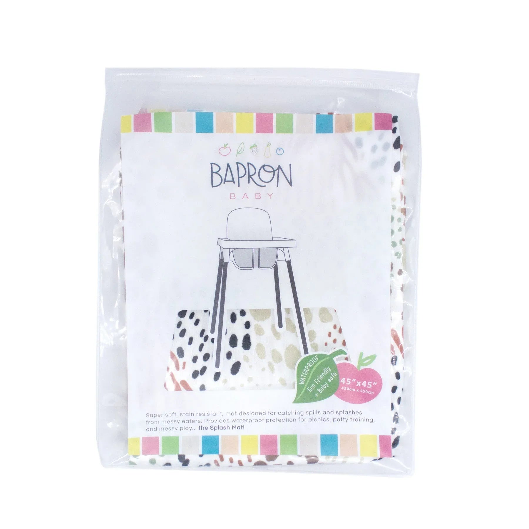 Wild Splash Mat - A Waterproof Catch-All for Highchair Spills and More! - BIG FRENCHIES