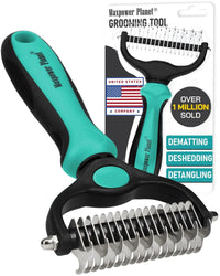 Maxpower Dual-Sided Pet Grooming Rake for Dogs & Cats – Dematting Tool
