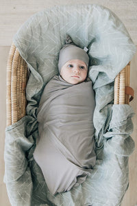 Stone Bamboo Newborn Knot Hat - BIG FRENCHIES