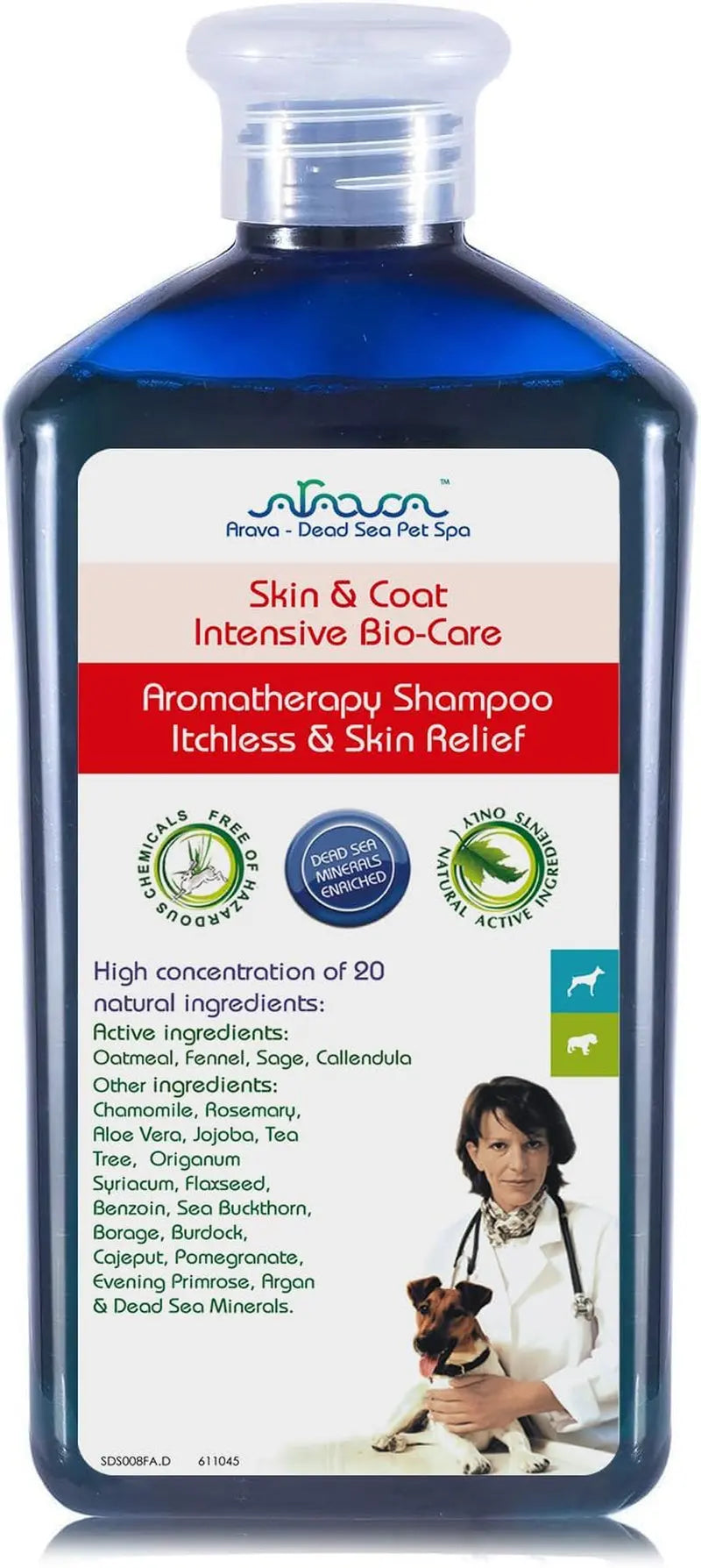 Medicated Dog Shampoo Anti Itch & Yeast Hot Spot Skin Relief 13.5oz