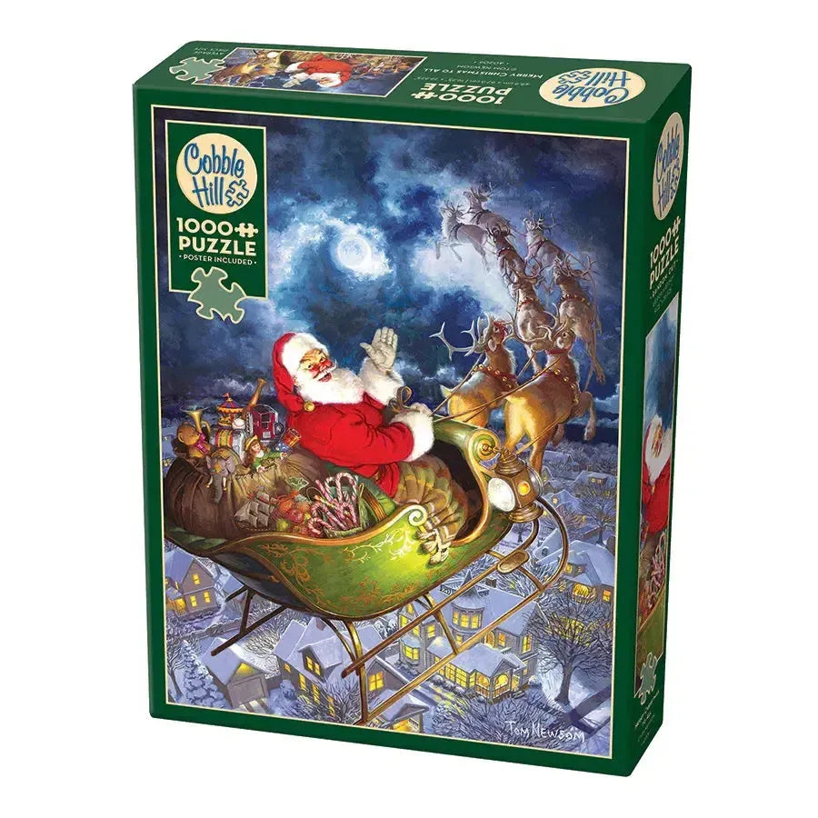 Merry Christmas to All 1000 Piece Jigsaw Puzzle Cobble Hill