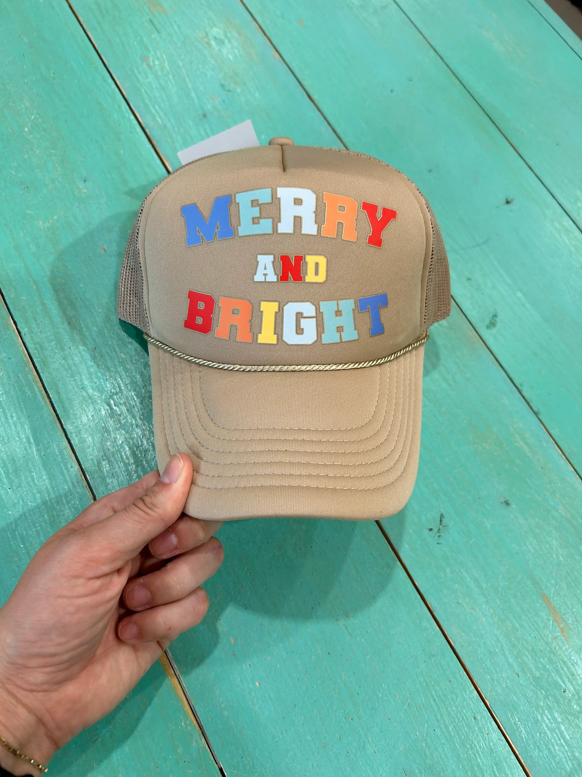 Merry & Bright Christmas Trucker - BIG FRENCHIES