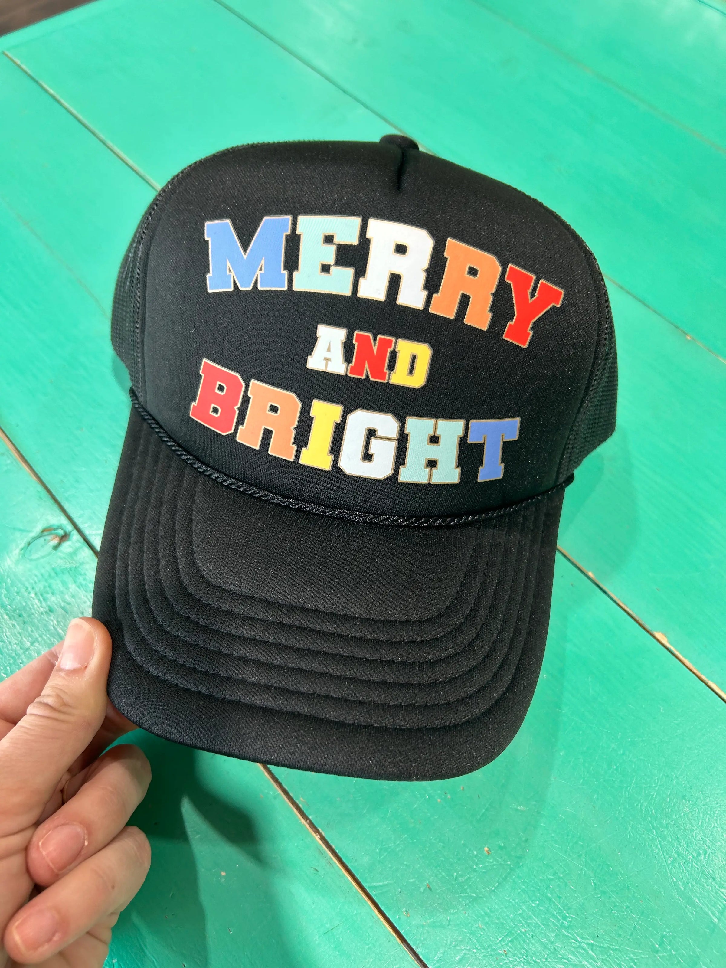 Merry & Bright Christmas Trucker - BIG FRENCHIES