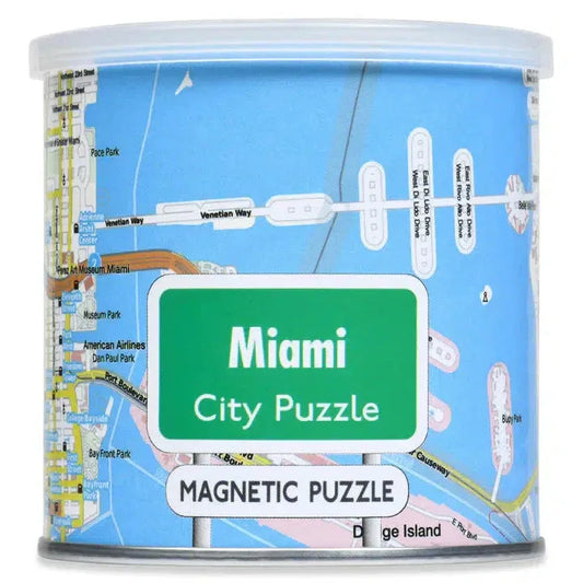 Miami City 100 Piece Magnetic Jigsaw Puzzle Geotoys - BIG FRENCHIES