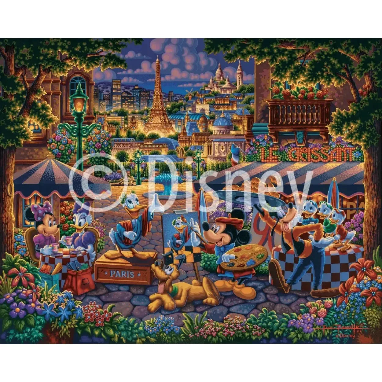 Mickey & Friends Painting in Paris 500 Piece Jigsaw Puzzle Disney x Dowdle - BIG FRENCHIES