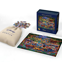 Mickey & Friends Painting in Paris 500 Piece Jigsaw Puzzle Disney x Dowdle - BIG FRENCHIES