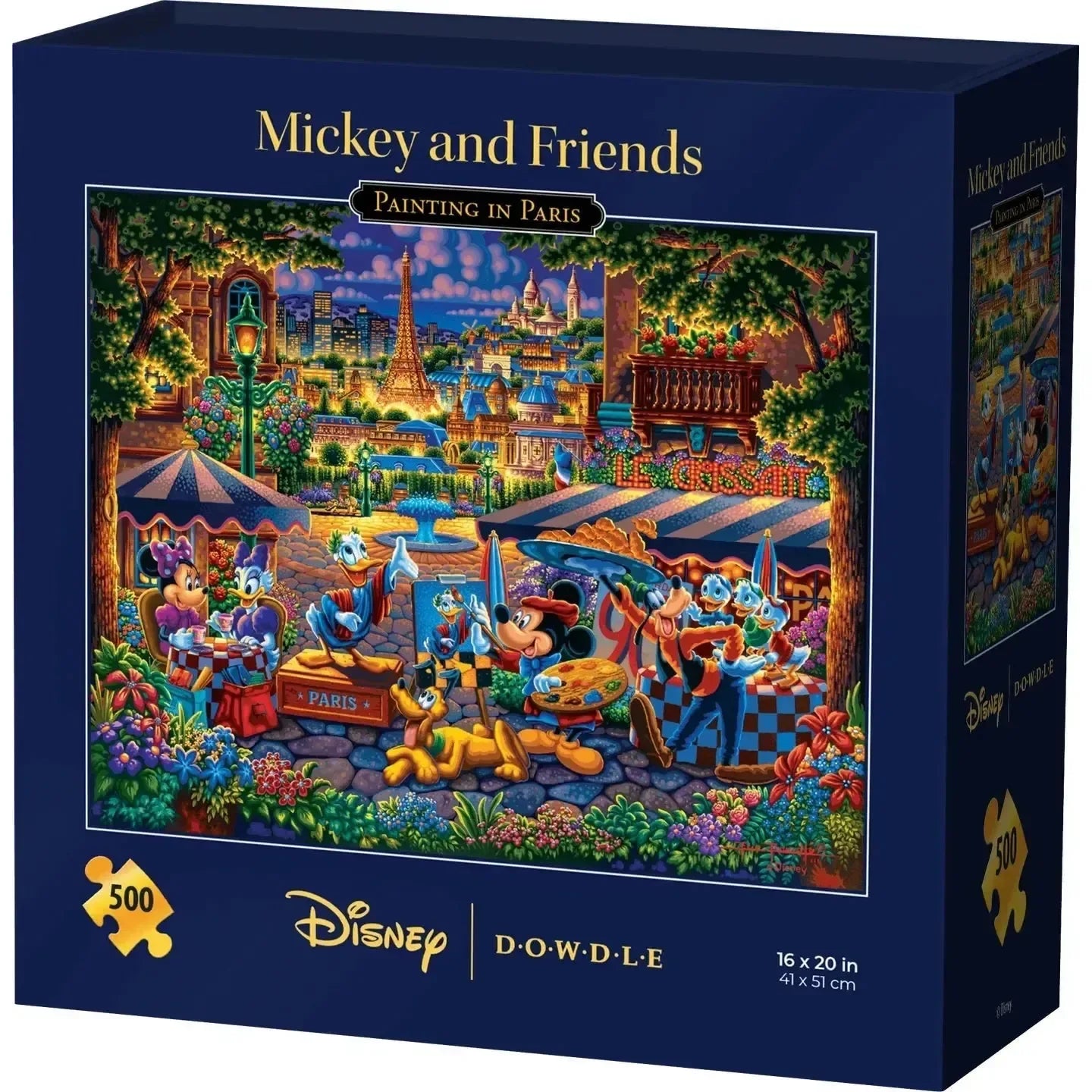 Mickey & Friends Painting in Paris 500 Piece Jigsaw Puzzle Disney x Dowdle - BIG FRENCHIES