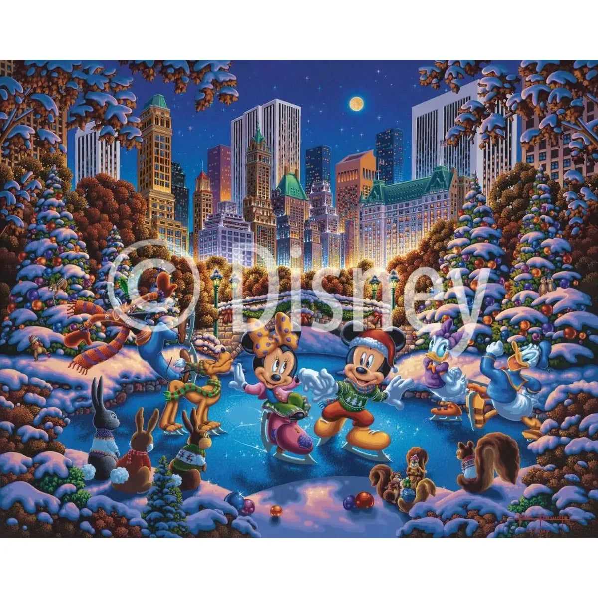 Mickey & Friends Skating in Central Park 500 Piece Jigsaw Puzzle Disney x Dowdle - BIG FRENCHIES