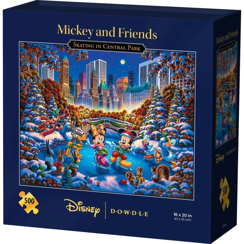 Mickey & Friends Skating in Central Park 500 Piece Jigsaw Puzzle Disney x Dowdle - BIG FRENCHIES