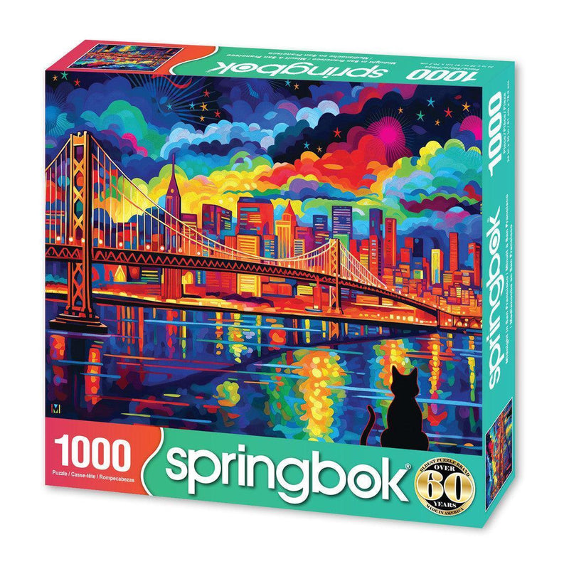 Midnight in San Francisco 1000 Piece Jigsaw Puzzle Springbok - BIG FRENCHIES