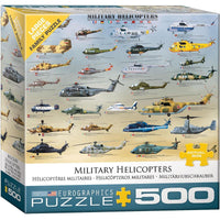 Military Helicopters 500 Piece Jigsaw Puzzle Eurographics