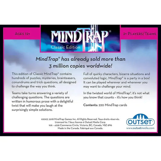 MindTrap: Classic Edition Card Game Outset - BIG FRENCHIES