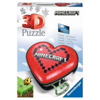 Minecraft Heart Box 60 Piece 3D Jigsaw Puzzle Ravensburger - BIG FRENCHIES