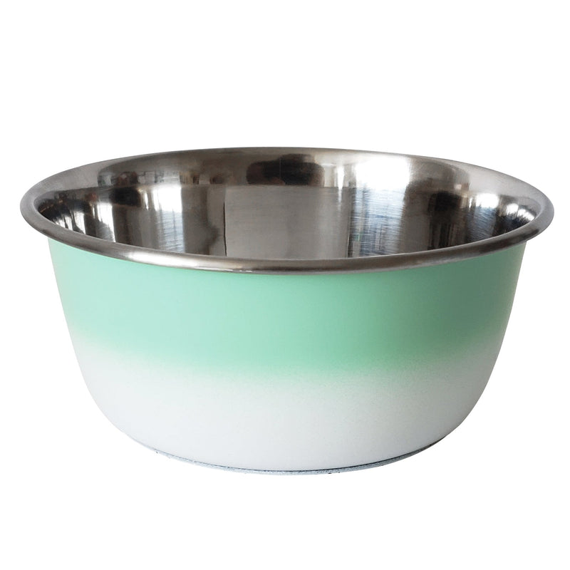 Deep Dog Bowl – Stainless Steel Bowl, Ideal for Small, Medium & Large Dogs – Mint Green - BIG FRENCHIES