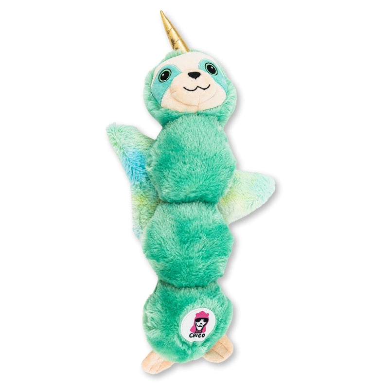 Mystical Mint Winged Sloth Plush Dog Toy – with Squeaker & Crinkle Paper for Fun Play - BIG FRENCHIES