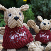 NCAA Mississippi State University, Bully the Bulldog Knottie® Plush Dog Toy - BIG FRENCHIES