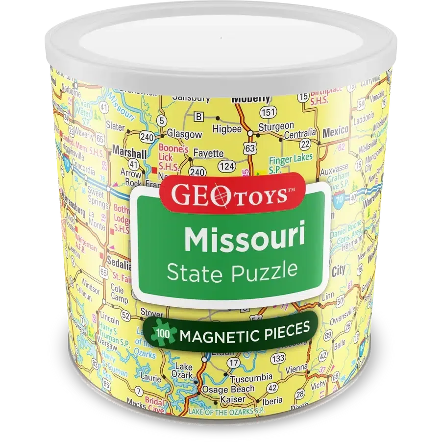 Missouri State 100 Piece Magnetic Jigsaw Puzzle Geotoys - BIG FRENCHIES