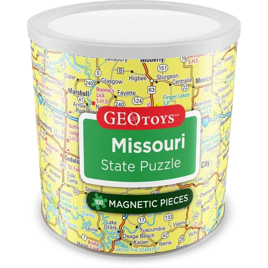 Missouri State 100 Piece Magnetic Jigsaw Puzzle Geotoys - BIG FRENCHIES