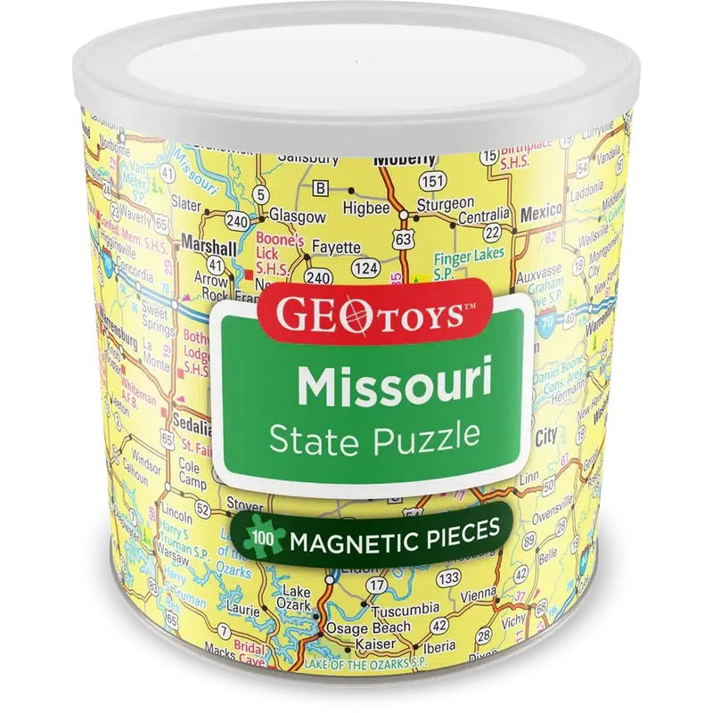 Missouri State 100 Piece Magnetic Jigsaw Puzzle Geotoys - BIG FRENCHIES