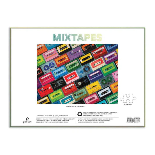 Mixtapes 1000 Piece Jigsaw Puzzle Galison - BIG FRENCHIES