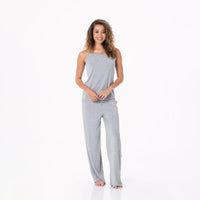 Women's Cami and Lounge Pants Pajama Set in Heathered Mist