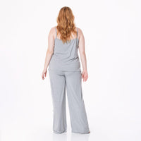 Women's Cami and Lounge Pants Pajama Set in Heathered Mist