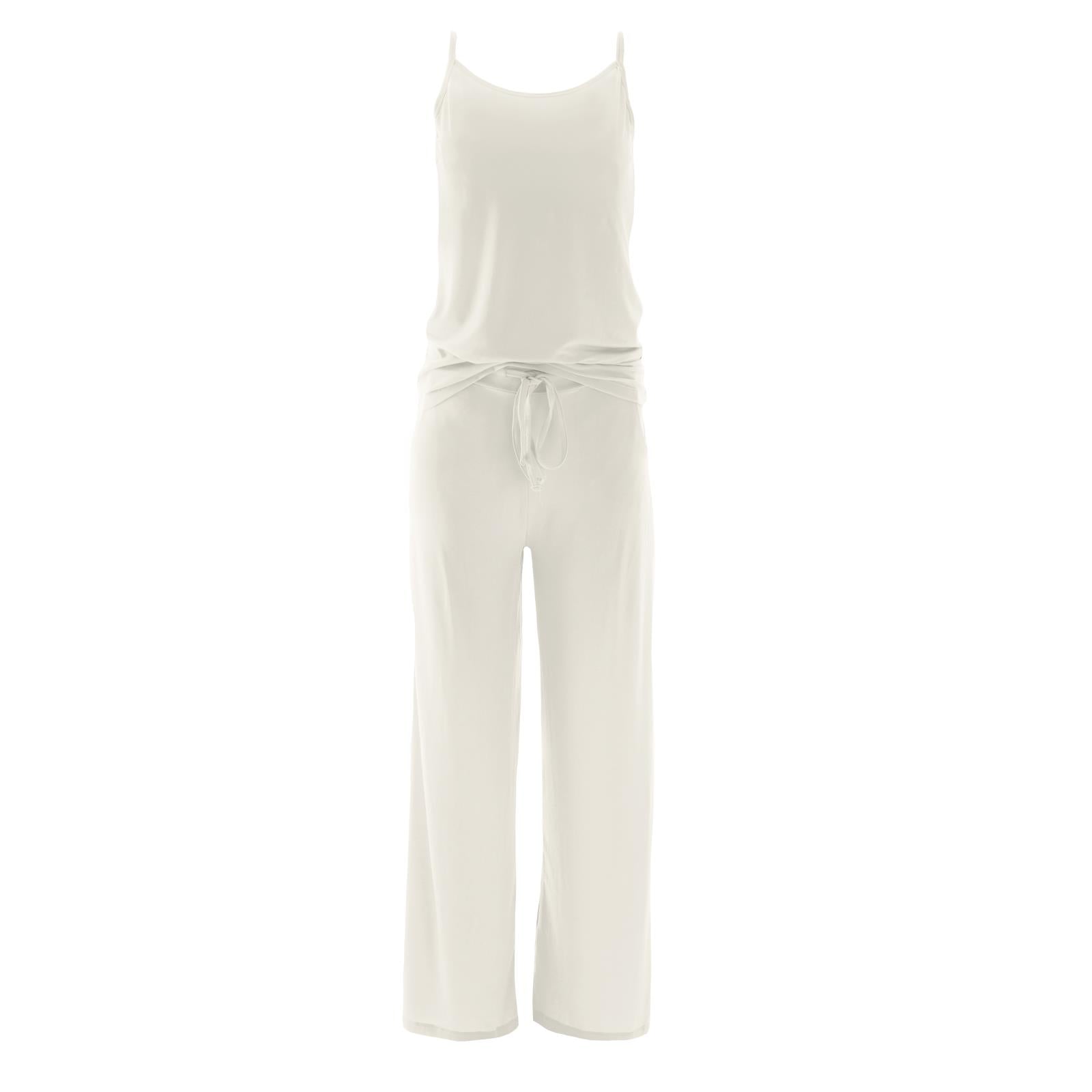Women's Cami and Lounge Pants Pajama Set in Natural
