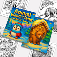Wild Safari Adventure – Animal Coloring Pages – 48 Pages – African Wildlife, Jungle Animals – For Kids - BIG FRENCHIES