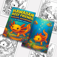 Hawaiian Reef Friends Coloring Pages – 48 Underwater Animal Designs for Kids - BIG FRENCHIES