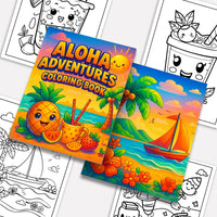 Aloha Adventures Coloring Pages – 48 Fun Island Designs for Kids - BIG FRENCHIES