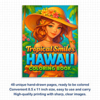 Tropical Smiles Hawaii Coloring Pages – 48 Fun Summer Activities for Kids - BIG FRENCHIES
