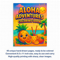 Aloha Adventures Coloring Pages – 48 Fun Island Designs for Kids - BIG FRENCHIES