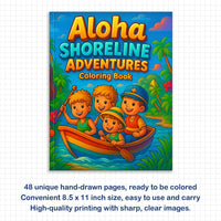 Aloha Shoreline Adventures Coloring Pages – 48 Fun Hawaii Beach Scenes for Kids - BIG FRENCHIES