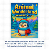 Wild Safari Adventure – Animal Coloring Pages – 48 Pages – African Wildlife, Jungle Animals – For Kids - BIG FRENCHIES