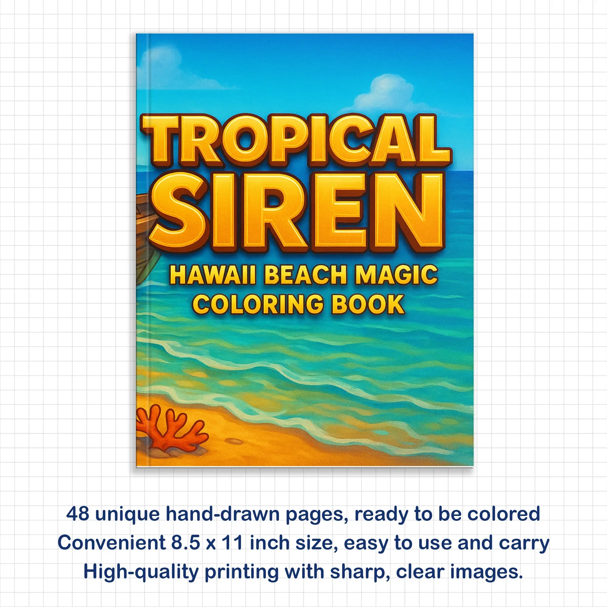 Tropical Siren Coloring Pages – 48 Magical Mermaid Moments for Kids - BIG FRENCHIES