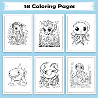 Ocean Friends of Hawaii Coloring Pages – 48 Fun Sea Life Designs for Kids - BIG FRENCHIES