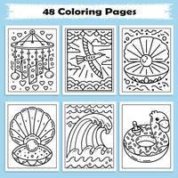 Aloha Vibes Hawaii Coloring Pages – 48 Fun Beach & Island Scenes for Kids - BIG FRENCHIES