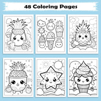 Pineapple Paradise Hawaii Coloring Pages – 48 Fun Summer Scenes for Kids - BIG FRENCHIES