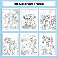 Island Explorers Coloring Pages – 48 Fun Hawaii Outdoor Adventures – For Kids - BIG FRENCHIES