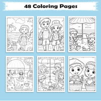 Hawaii Bliss Coloring Pages – 48 Summer Scenes for Kids - BIG FRENCHIES
