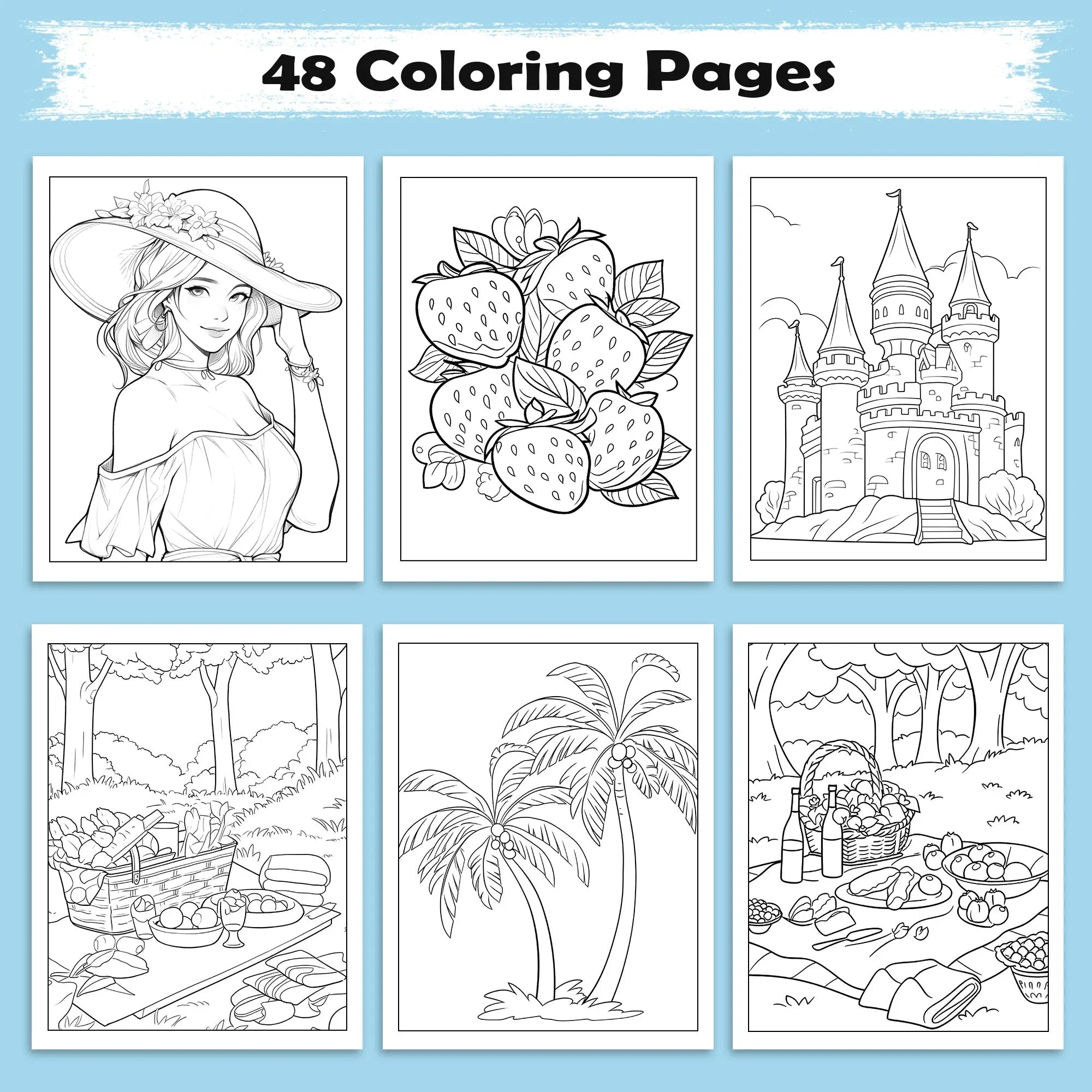 Tropical Smiles Hawaii Coloring Pages – 48 Fun Summer Activities for Kids - BIG FRENCHIES
