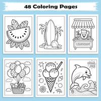 Aloha Vibes Hawaii Coloring Pages – 48 Fun Tropical Scenes for Kids - BIG FRENCHIES