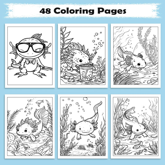 Hawaiian Reef Friends Coloring Pages – 48 Underwater Animal Designs for Kids - BIG FRENCHIES